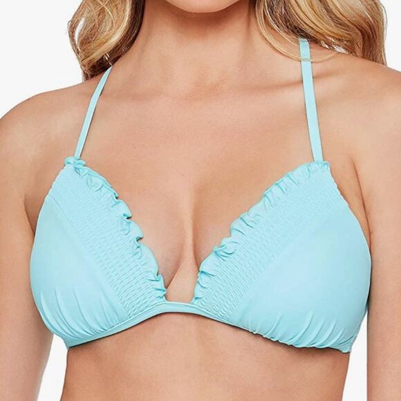 Salt+Cove Juniors Bralette blue Push-Up Swim Top - Picture 1 of 6